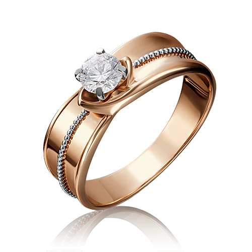 Кольцо из  золота  с бриллиантом