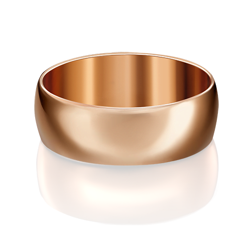 Кольцо обручальное из золота 6мм.