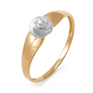 Кольцо  из золота с бриллиантом  SALE