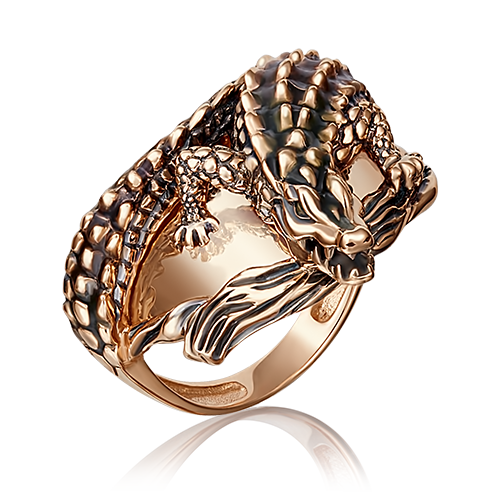 Кольцо из золота "Аллигатор"
